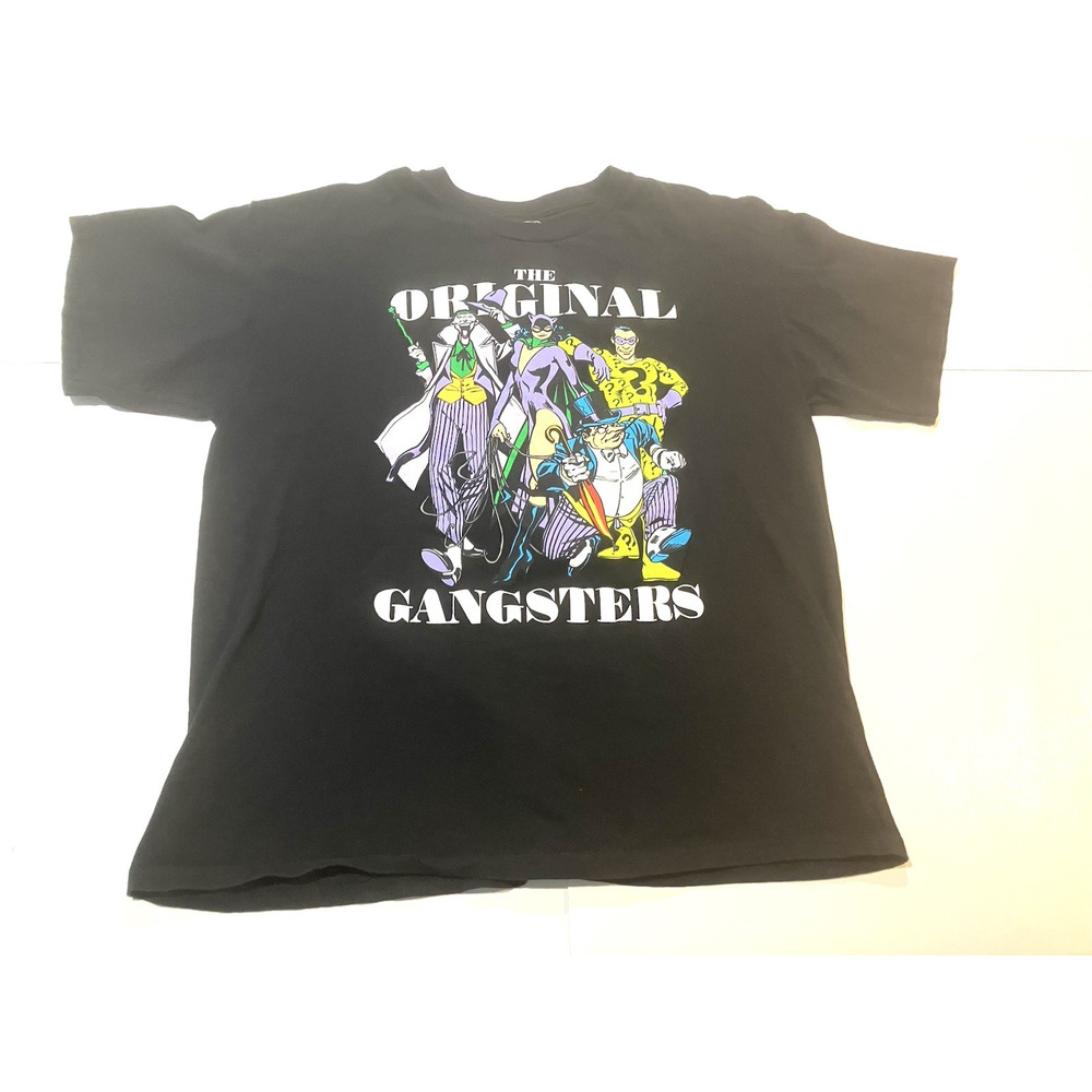 DC Comics “The Original Gangsters” T-Shirt Men’s XL Black Joker Penguin